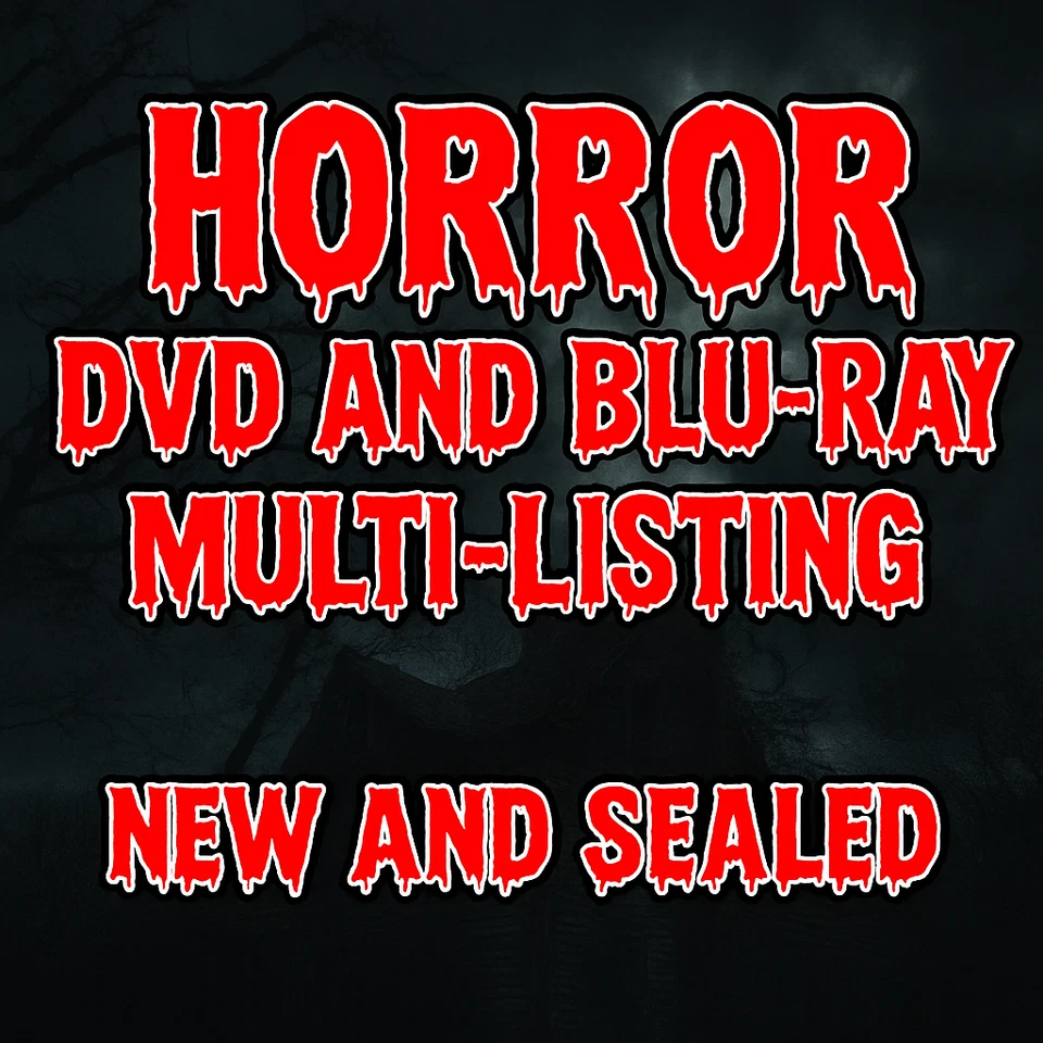 New and Sealed Region 2 UK Horror DVD's and Blu-Ray's MULTI-LISTING - Image 1 of 1