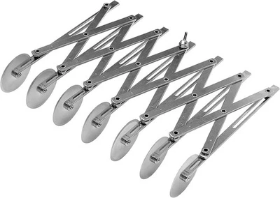 Ateco 13957 Dough Divider Stainless Steel 7-Wheel Cutter, 2.1-Inch - Image 1 of 4