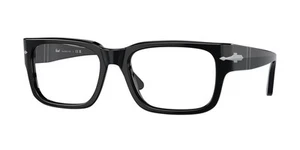 Occhiali da vista uomo PERSOL PO3315V 95 nero trasparente lenti demo 55 mm - Foto 1 di 1