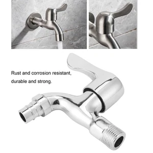 G1/2 Rubinetto da Parete Esterno Nucleo in Ottone Singolo Freddo US - Foto 1 di 22