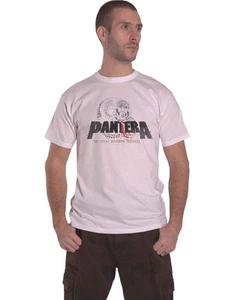 Camiseta Pantera Southern trendkill Logo Banda Serpiente Nueva Oficial Para Hombre Blanca - Imagen 1 de 3