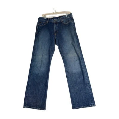 Cremieux Jeans Mens 36 X 32 Blue Straight Fit Classic Fit Straight Leg  5 Pocket - Image 1 of 4