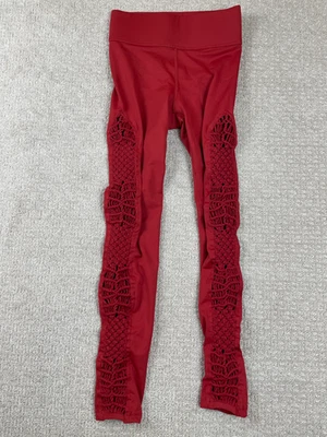 Leggings Carbono 38 Mujer Talla XS Tanjung Crochet Rojo Dalia Compresión Gimnasio Foto 1 de 4