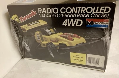Monogram 1/10 RC Tornado 4WD Off-Road Car /YELLOW # 6605/Vintage 1986/NEW/SEALED - Image 1 of 4