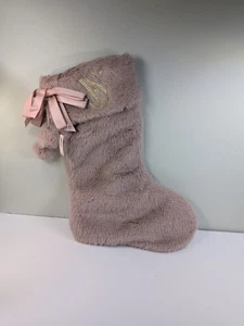 Medias de Navidad Victoria’s Secret rosa malva piel sintética nuevas - Imagen 1 de 6