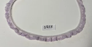 Rüschen Spitzenborte-Lavendel-3/4" breit-5-3/4 Yards lang-Ware#3853-Vintage-Cosplay - Bild 1 von 2