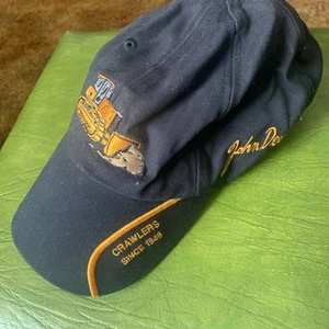 Vintage John Deere Crawler Bulldozer Cap Snapback Hat Farm Trucker Construction - Picture 1 of 8