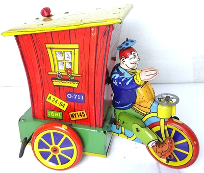 Juguete de hojalata móvil Wyandotte Humphrey de colección años 40 EE. UU. Funciona Foto 1 de 4