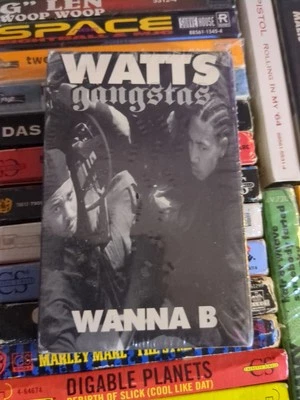 Watts Gangstas – Wanna B PROMO CASSETTE RAP HOOD RAT USA SEALED OOP - Image 1 of 2