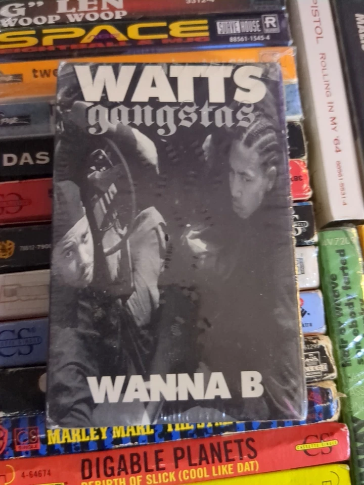 Watts Gangstas – Wanna B PROMO CASSETTE RAP HOOD RAT USA SEALED OOP - Image 1 of 2