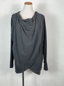 Sudadera Athleta Mujer Pequeña Gris Purana Envoltura Con Capucha Informal Atletismo Cómoda - Imagen 1 de 8
