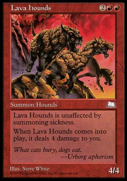 Lava Hounds - Light Play MTG Weatherlight - Image 1 of 1