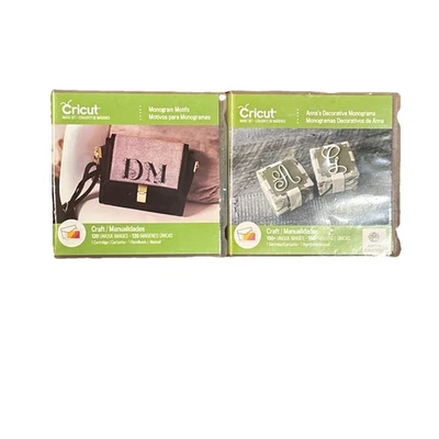 Cricut Lote De 2 Cartuchos Motivos Monograma - 270+ Imágenes Únicas Con Folletos Foto 1 de 2