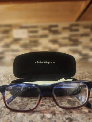 Gafas Ferragamo Hombre Hechas en Italia Diseño Raro Excelente Estado Azul... Foto 1 de 4