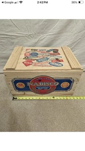 1898-1998 Anniversary Nabisco Biscuit Wooden Box Display Advertisement - Picture 1 of 11