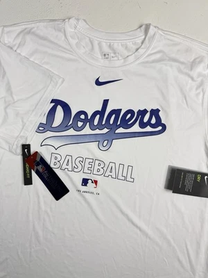 Nike Dri Fit Los Angeles Dodgers Camiseta de Béisbol Para Hombre Talla XL Blanca Nueva Foto 1 de 4