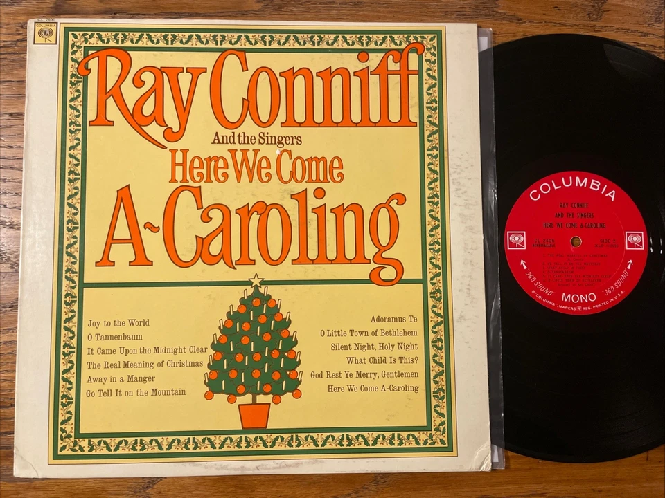 Ray Conniff Here We Come A Caroling Christmas LP Columbia 2 Eye Mono Holiday EX! - Image 1 of 4
