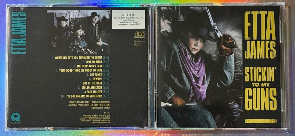 ETTA JAMES STICKIN' TO MY GUNS AUDIO DISC MUSIC CD NM Foto 1 de 1