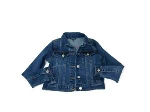 Calvin Klein Girls Designer Denim Jean Jacket Distressed Size M Medium 8 / 10 - Picture 1 of 4