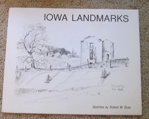 4 PENCIL SKETCHES BY ROBERT W DYAS "IOWA  LANDSCAPES"   - Picture 1 of 5