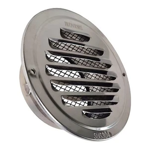 JKOVRME 4Inch Louvered Grille Cover Vent Hood Wall Air Vents - 304 Stainless ... - Picture 1 of 6