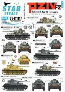 Star Decals 1/35 Panzer Pz.Kpfw.IV F2 in Russia Decal 35C1117 x - Bild 1 von 2