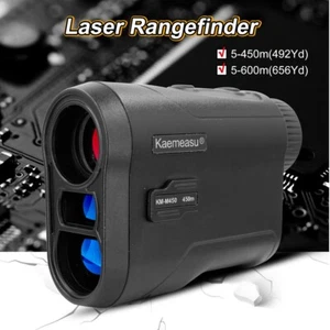 650 Yard Golf Laser Range Finder Flag-Lock Slope Distance Speed Angle Measuring - Picture 1 of 11