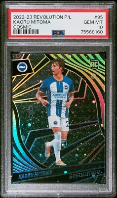 Kaoru Mitoma 2022-23 Panini Revolution Premier League /25 Cosmic Rookie PSA 10!! - Image 1 of 2