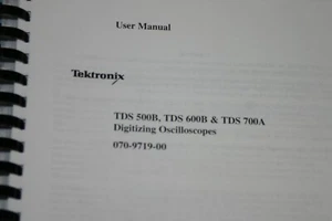 Tek TDS 500B,TDS 600B, TDS 700A Digitizing Oscolooscope User Manual - Picture 1 of 1