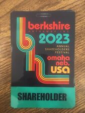 2024  BERKSHIRE HATHAWAY Annual Shareholder Festival/Meeting Credential(s)