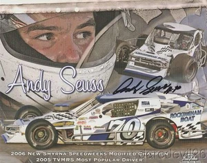 2006 Andy Seuss signed Rockingham Boat TVMRS Modifieds postcard - Picture 1 of 1