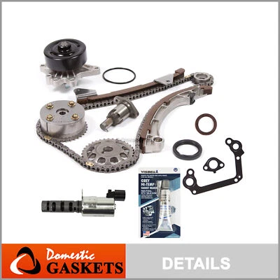 Timing Chain Kit Water Pump VVT Gear Solenoid for Pontiac Chevrolet Toyota 1ZZFE - Изображение 1 из 4