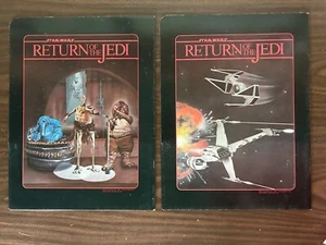 Vintage 1983 Star Wars Return of the Jedi Folder Lot of 2 Stuart Hall Unused - Picture 1 of 7