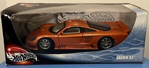 Hot Wheels Very Rare 1:18 Saleen S7 - Metallic Orange