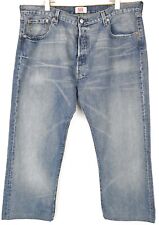 Levi's 501 Straight Leg Button-Fly Jeans Uomo W40 L25 Sbiadito Baffi Jeans