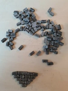 640 1:24th Scale Miniature Dolls House War Gaming Model Railway Cobblestones - Picture 1 of 5