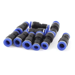 10Pcs 3/8" to 5/16" Tube OD 2 Way Straight Push In Pneumatic Quick Fittings✦Kd - Picture 1 of 3