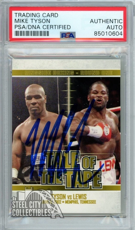 Mike Tyson 2010 Sport Kings Tale of the Tape Autograph Card #61 PSA/DNA - Image 1 of 1