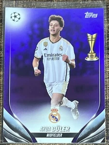 2023-24 Topps UEFA Club Competitions Arda Guler Güler Purple Foil #161/299 #152 - Picture 1 of 2