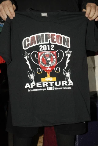 Club Tijuana 2012 Campeon Apertura Xolo's Mexico Champions youth XL Mint Cover