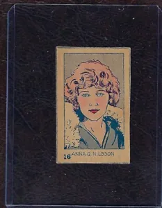 1926 W512 Strip Card #16 Anna Nilsson, Actor, EX! - Picture 1 of 2