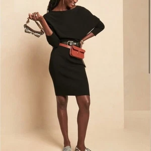 BANANA REPUBLIC Black Off Shoulder Knit Dress Size XL / 16 BRAND NEW WITH TAGS - Bild 1 von 11