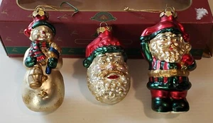 Vintage  1996 Wonderland Glass Ornament Collection. Christmas. Shiny brights. - Picture 1 of 7