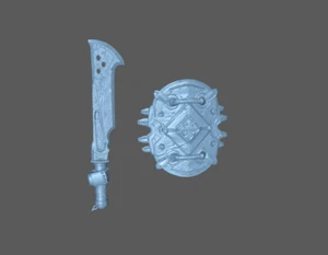 Gears Cleaver + Shield (3x each) for SM marines bladeguard - Picture 1 of 1