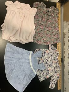 4 Lot Ralph Lauren Baby GAP Starting Out Outfits Girls 3-6 M Months