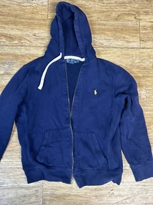 polo ralph lauren full zip hoodie jacket men blue size L - Picture 1 of 5