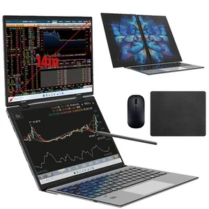 Dual 14in Laptop Notebook 3.4GHz 32GB RAM 1TB SSD HDMI Windows 11 Home 2.2K Sc - Picture 1 of 21