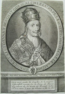 Papst Innocent XI echter alter Kupferstich von Desrochers in Paris 1723 38 - Picture 1 of 1