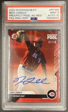 2020 Bowman Next Topps Now Prospect Pool Red  /10 Nick Lodolo #PP-10D Auto POP 1