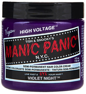 Manic Panic HIGH VOLTAGE Cream Semi-Permanent Vegan Hair Dye 4 oz - VIOLET NIGHT